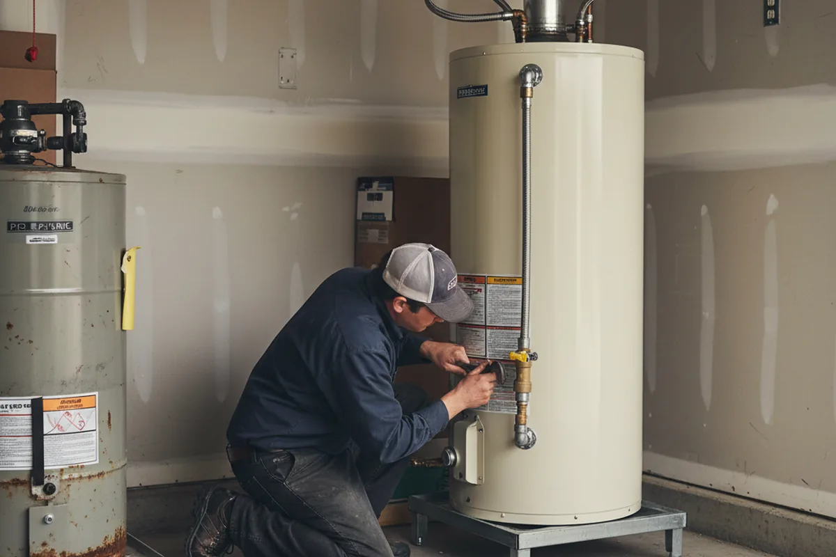 Water heater and shutoff valve replacement in Fleming Island