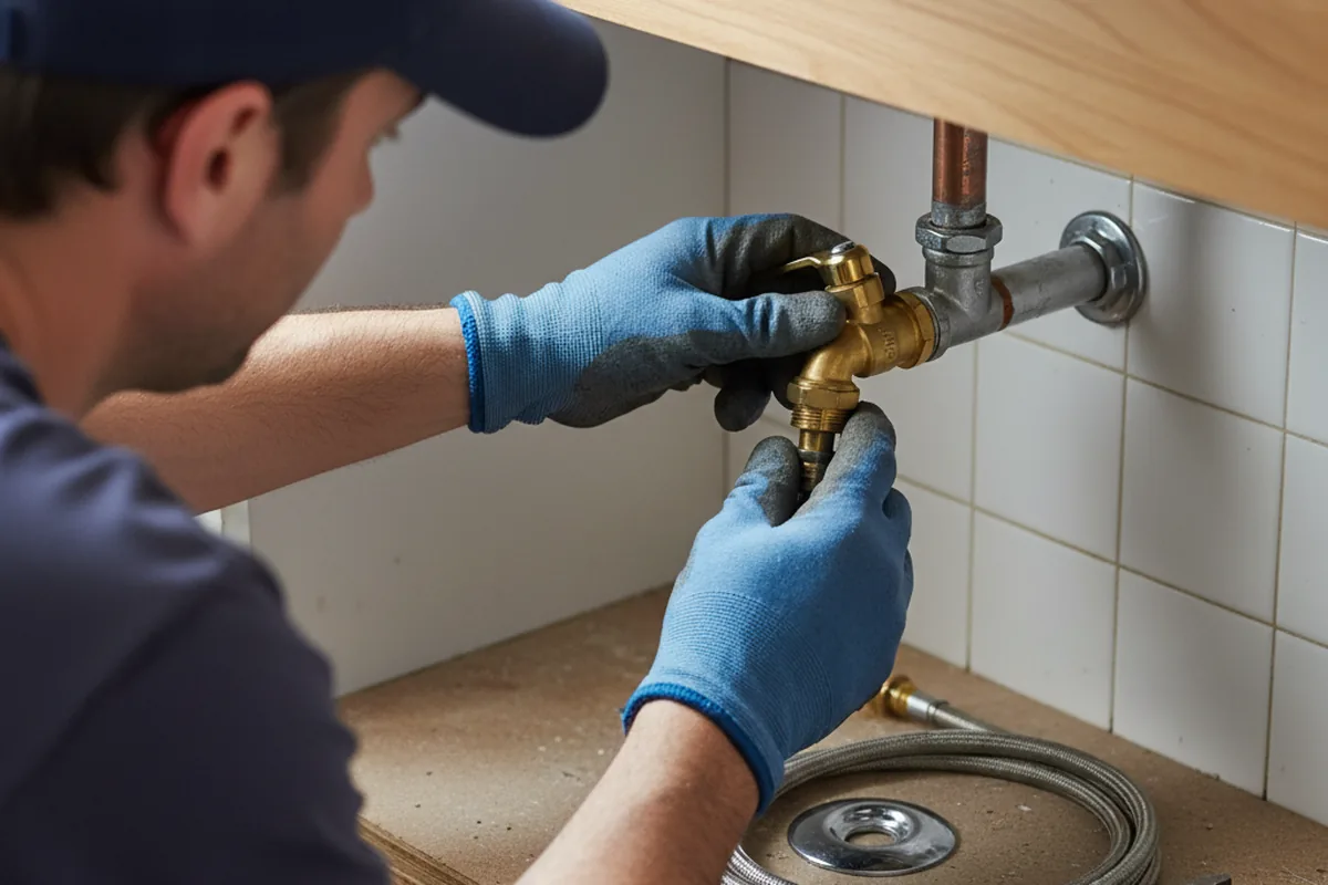 Shutoff valve and fitting work during Emergency Plumbing in Fleming Island